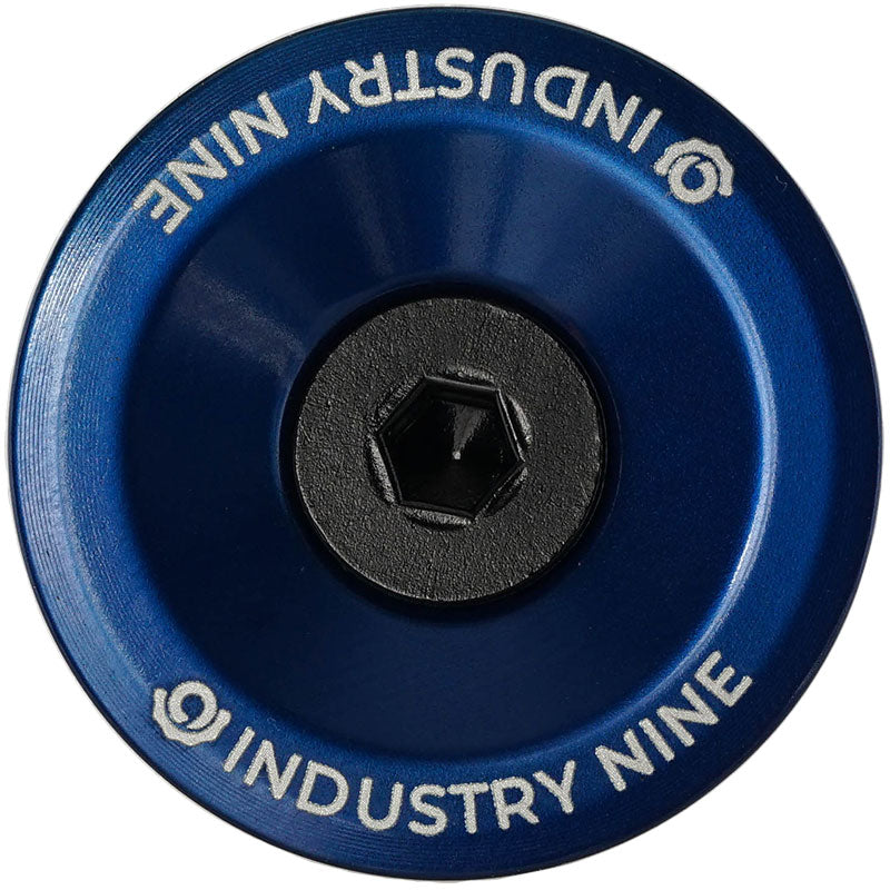 Ultra Light Aluminum Top Cap Blue - Bicycle Warehouse