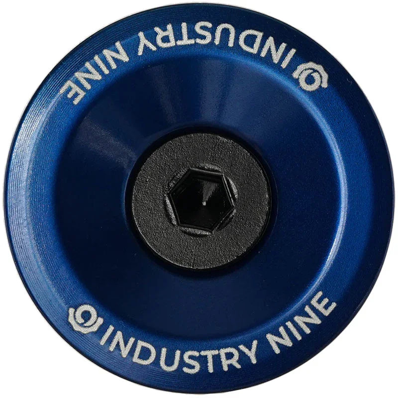 Ultra Light Aluminum Top Cap Blue - Bicycle Warehouse