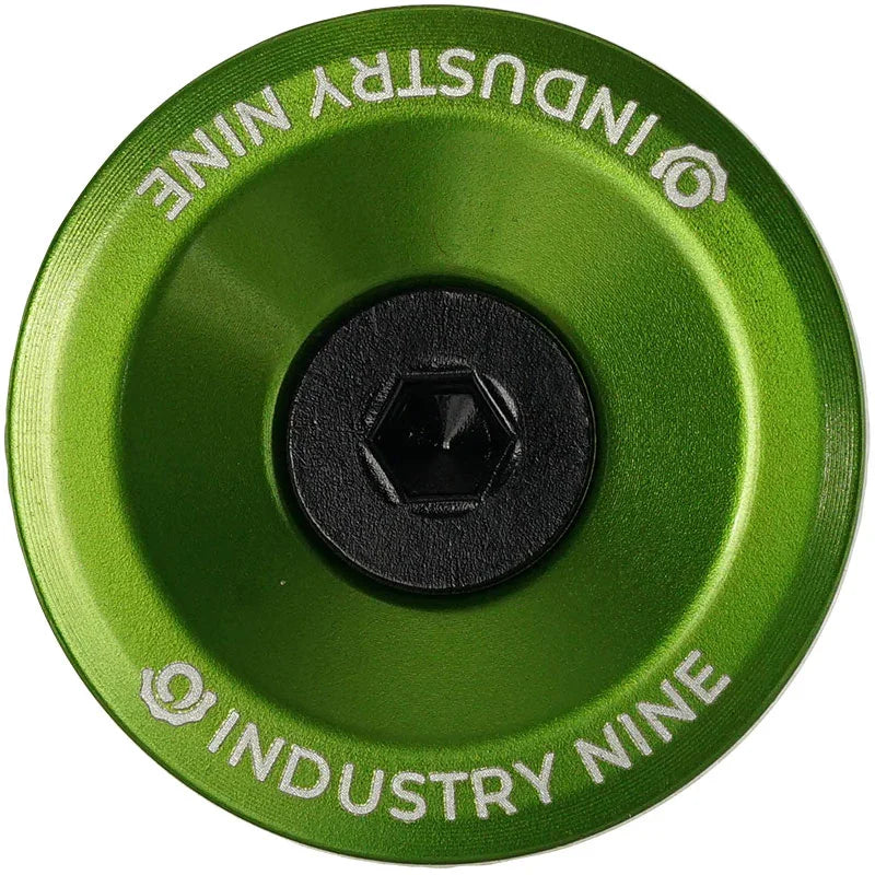 Ultra Light Aluminum Top Cap Lime - Bicycle Warehouse