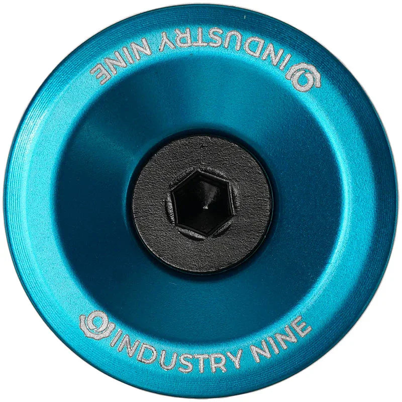 Ultra Light Aluminum Top Cap Turquoise - Bicycle Warehouse
