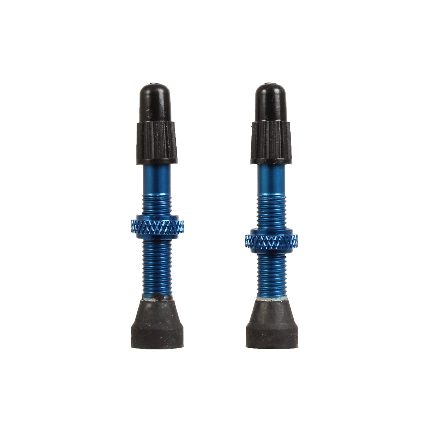 Tubeless Valves - 40mm Blue Pair - Bicycle Warehouse