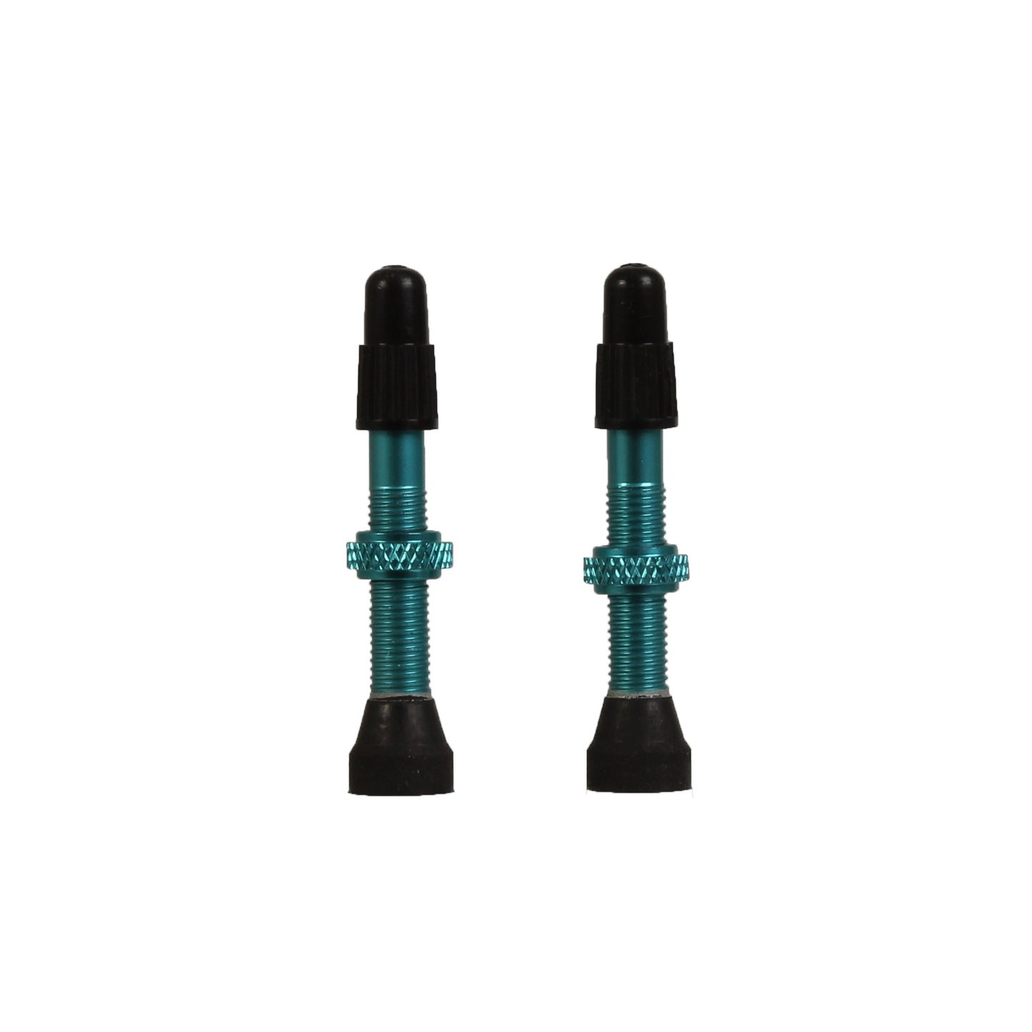 Tubeless Valves - 40mm Turqoise Pair - Bicycle Warehouse