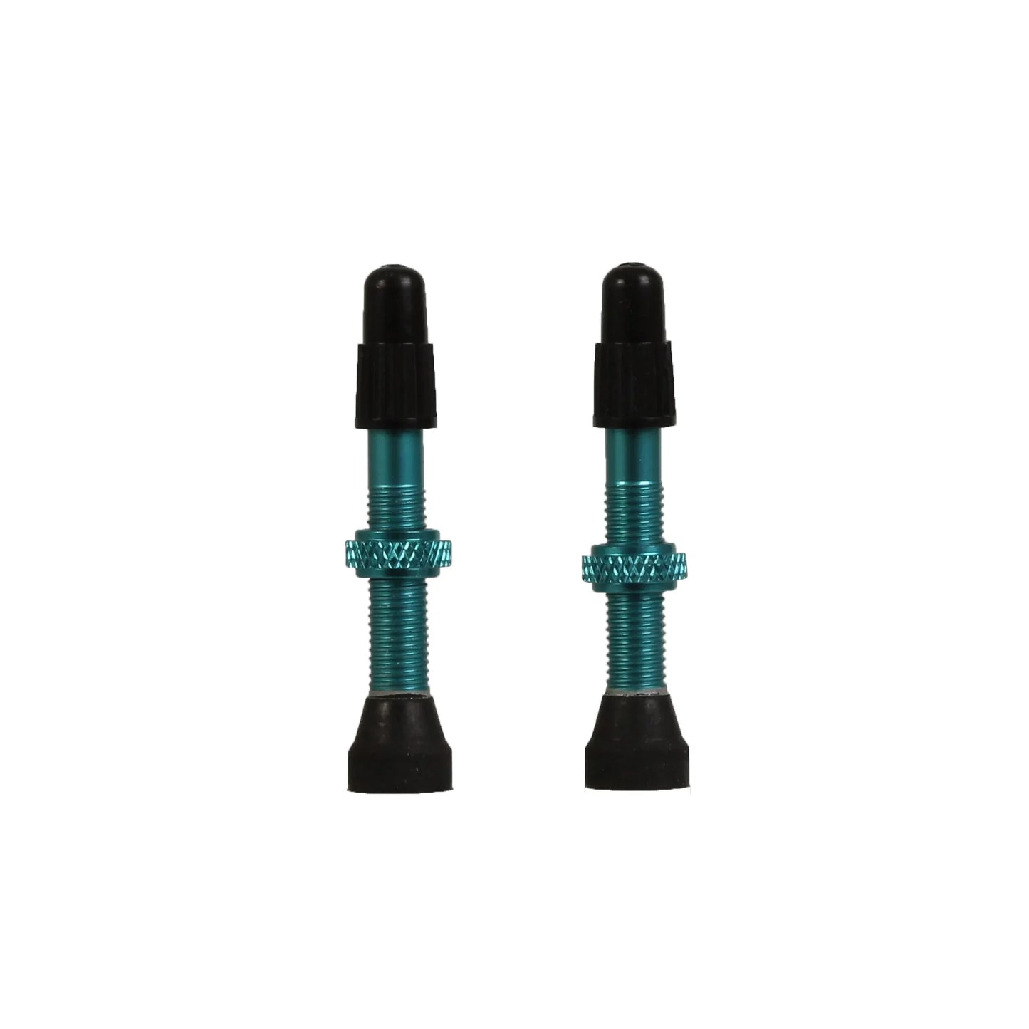 Tubeless Valves - 40mm Turqoise Pair - Bicycle Warehouse