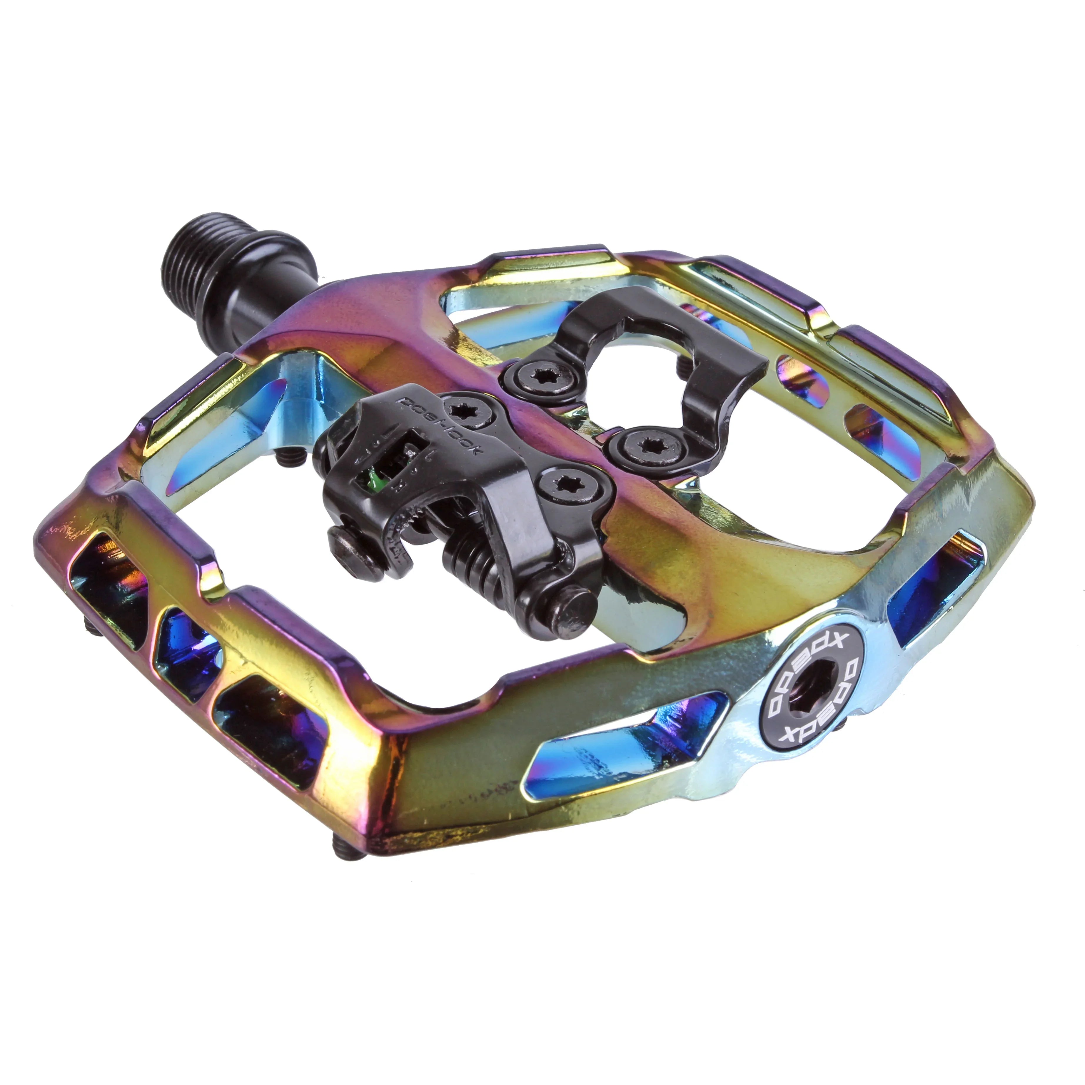 pedale oil slick Xpedo Ambix Platform+Clipless Pedals Oil Slick