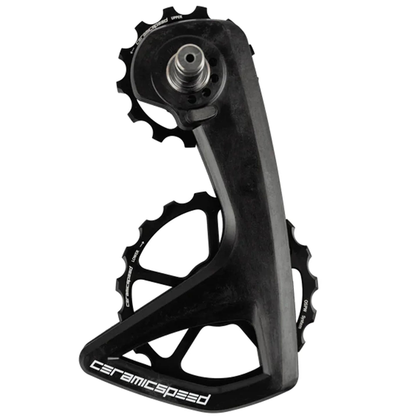 OSPW RS Pulley Wheel System Shimano Dura-Ace 9250/Ultegra 8150 - Aluminum Pulley Carbon Cage BLK - Bicycle Warehouse