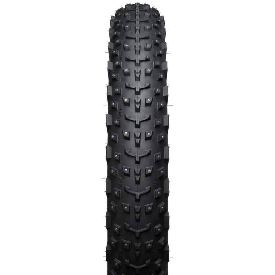 45NRTH Dillinger 4 Studded Fat Bike Tire: 26 x 4.0", 240 Steel Carbide Studs, Tubeless Ready Folding 60tpi