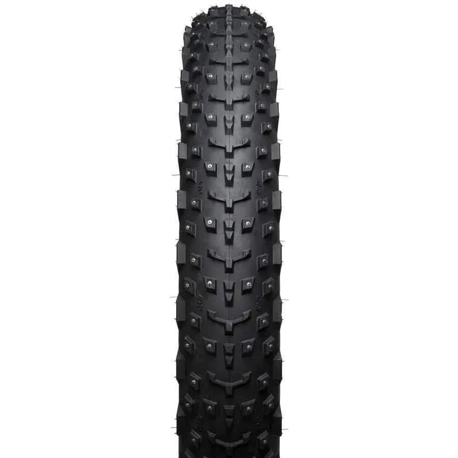 45NRTH Dillinger 4 Studded Fat Bike Tire: 26 x 4.0", 240 Steel Carbide Studs, Tubeless Ready Folding 60tpi