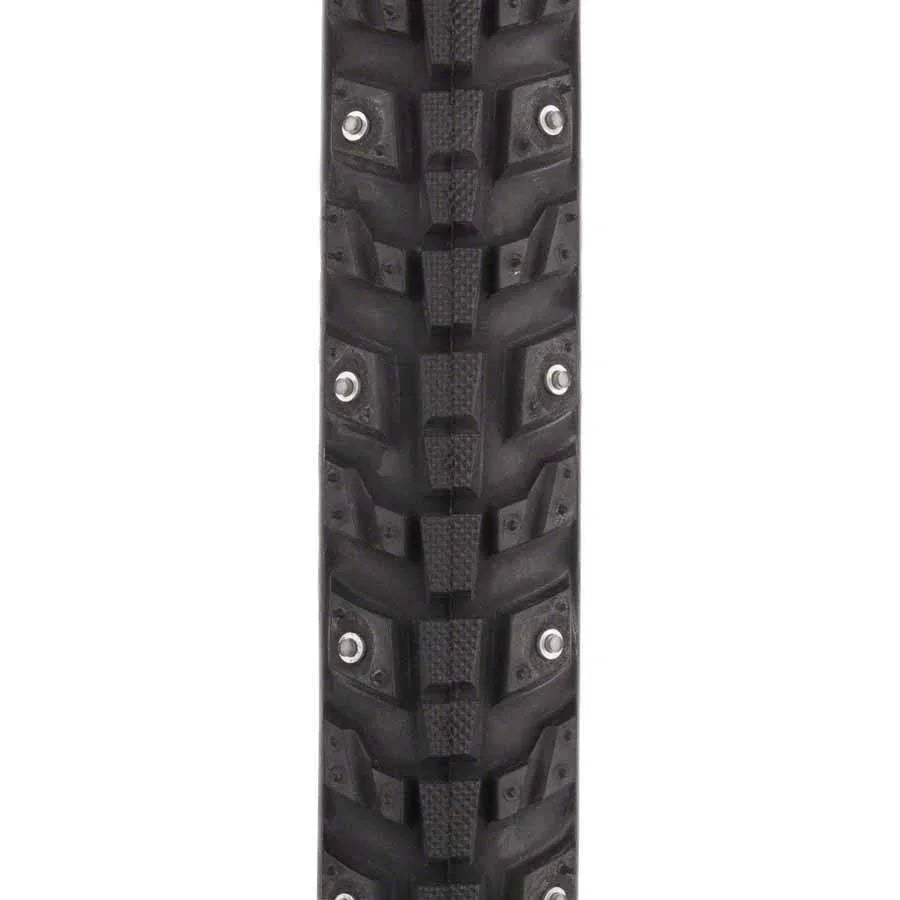 45NRTH Xerxes 700 x 30 Studded Commuter Bike Tire, 140 Steel Carbide Studs, 33tpi, Wire Bead