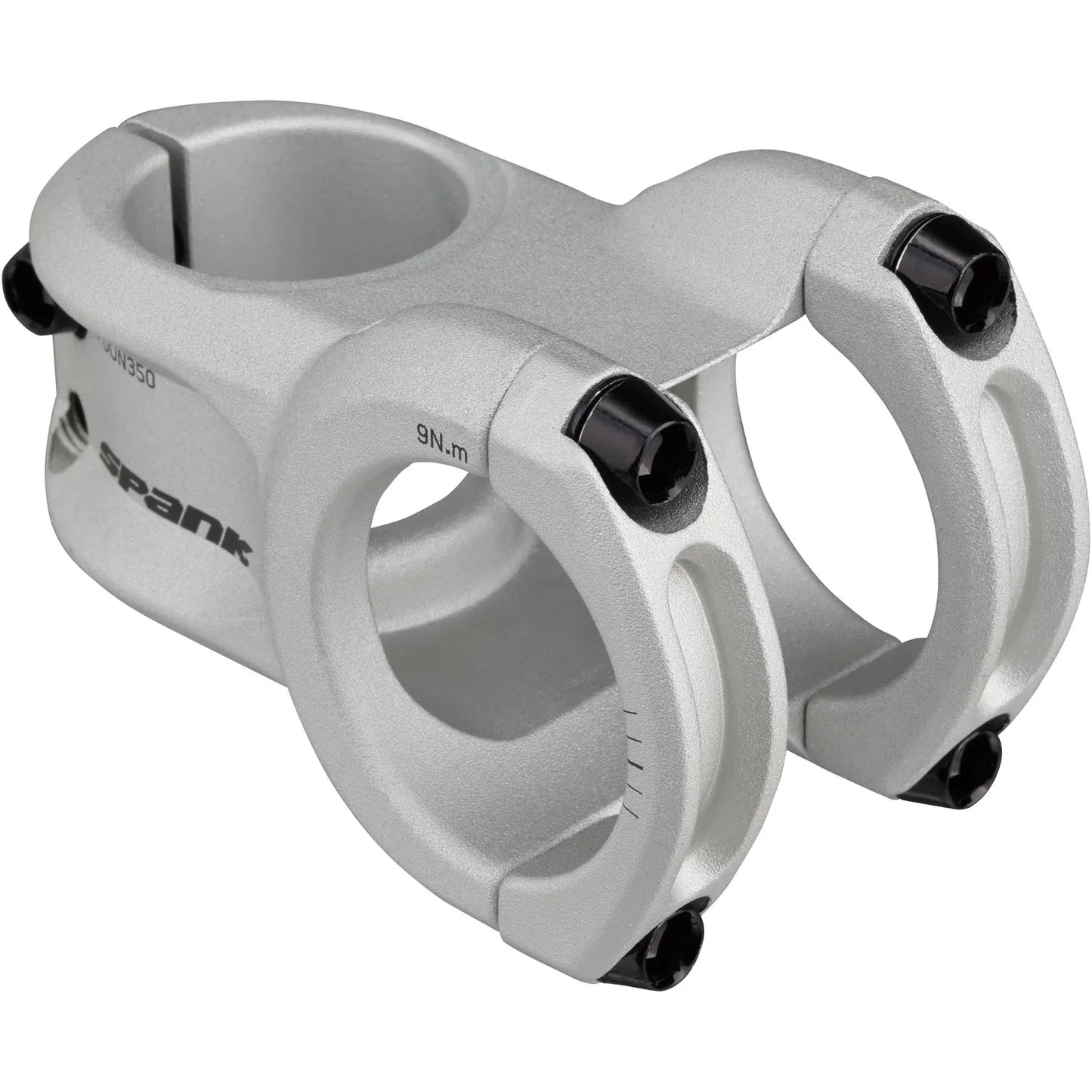 Spank Spoon 350 45mm Mountain Bike Stem, Silver - Stems - Bicycle Warehouse