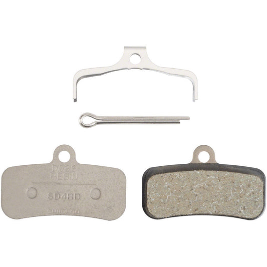 Shimano D03S Disc Brake Pad and Spring - Resin Compound, Stainless Steel Backplate - Brakes - Bicycle Warehouse