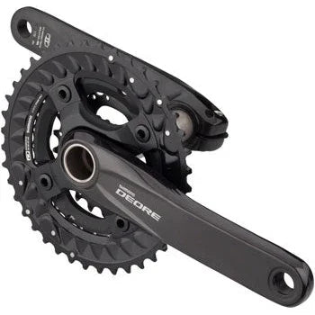 Shimano FC-M6000-3 Bicycle Crankset - 175mm, 10-Speed, 40/30/22t, 96/64 BCD, Hollowtech II Spindle Interface - Cranksets - Bicycle Warehouse