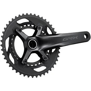 Shimano GRX FC-RX600-11 Bicycle Crankset - 165mm, 11-Speed, 46/30t, 110/80 BCD, Hollowtech II Spindle Interface - Cranksets - Bicycle Warehouse