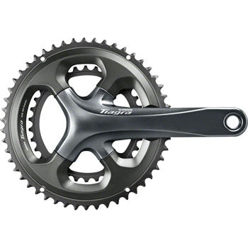 Shimano Tiagra FC-4700 Bicycle Crankset - 170mm, 10-Speed, 52/36t, 110 Asymmetric BCD, Hollowtech II Spindle Interface, Gray - Cranksets - Bicycle Warehouse