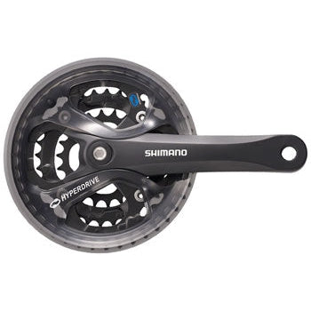 Shimano Acera FC-M361 Bicycle Crankset - 170mm, 7/8-Speed, 48/38/28t, 104/64 BCD, Square Taper JIS Spindle Interface - Cranksets - Bicycle Warehouse
