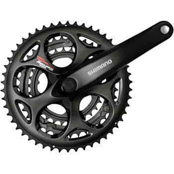 Shimano Tourney FC-A073 Bicycle Crankset - 170mm, 7/8-Speed, 50/39/30t, Riveted, Square Taper JIS Spindle Interface - Cranksets - Bicycle Warehouse