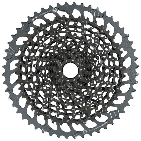 SRAM GX Eagle XG-1275 Cassette - 12-Speed, 10-52t, Black, For XD Driver Body - Cassettes - Bicycle Warehouse