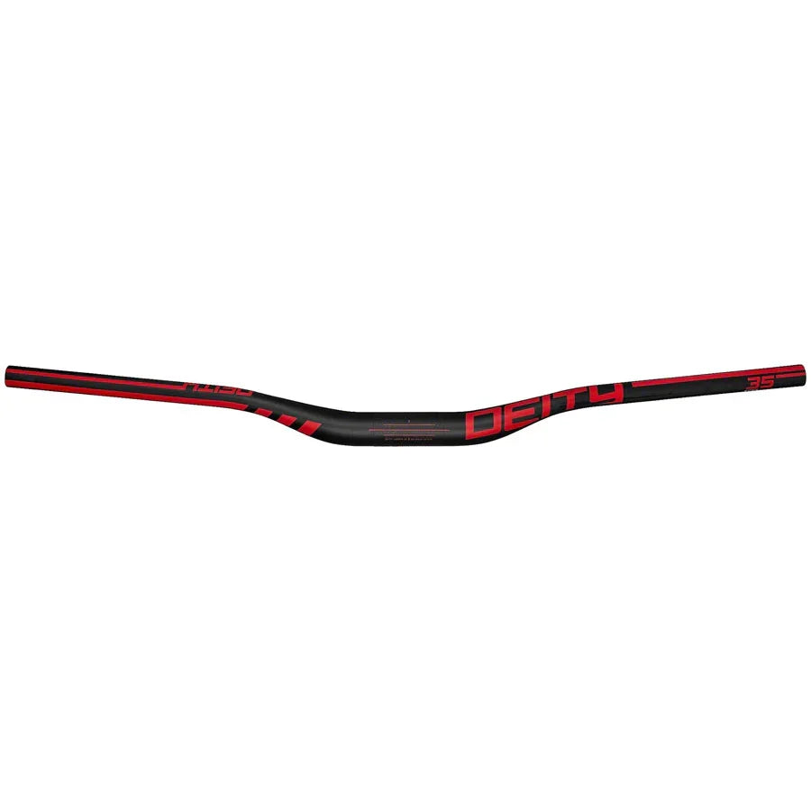 Deity Components Speedway 35mm MTB Handlebar - Carbon, 30mm Rise, 810mm Width, 35mm Clamp, Red - Handlebars - Bicycle Warehouse