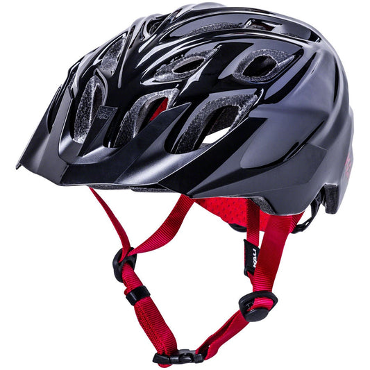 Kali Protectives Chakra Youth Mountain Bike Helmet - Gloss Black - Helmets - Bicycle Warehouse
