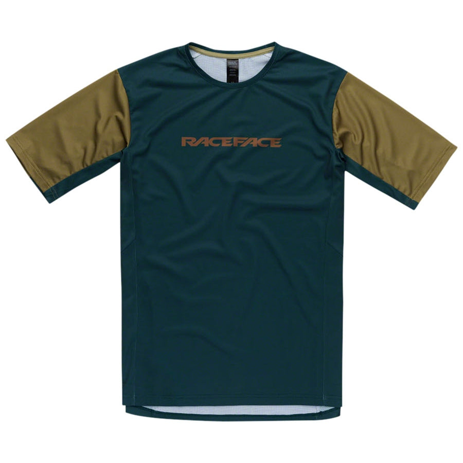 RaceFace Indy Men's Short Sleeve Mountain Bike Jersey - Green - Jerseys - Bicycle Warehouse