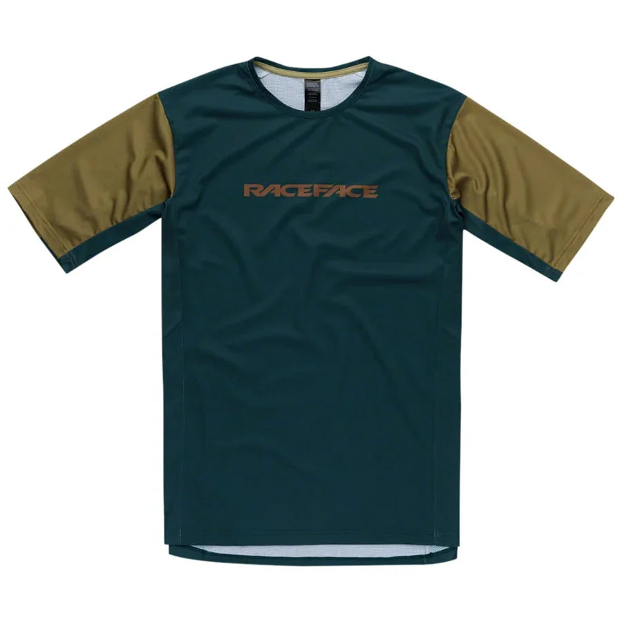 RaceFace Indy Men's Short Sleeve Mountain Bike Jersey - Green - Jerseys - Bicycle Warehouse