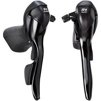 shimano R9 Drop Bar Brake/Shift Lever Set - 2 x 9-Speed, Shimano Compatible, Black - Shifters - Bicycle Warehouse