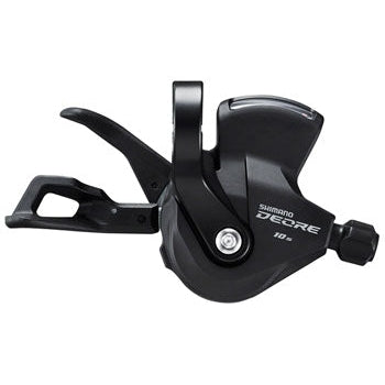 shimano Deore SL-M4100-R Right Shift Lever - 10-Speed, RapidFire Plus, Optical Gear Display, Black - Shifters - Bicycle Warehouse