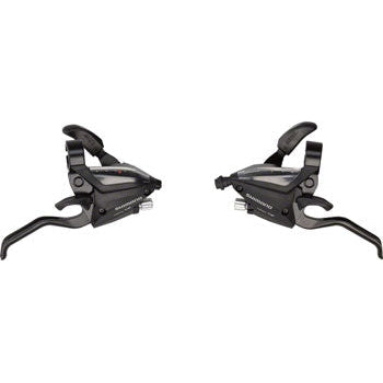 shimano ST-EF500 3 x 7-Speed Brake/Shift Lever Set Black - Shifters - Bicycle Warehouse