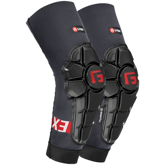 G-Form Pro-X3 Mountain Bike Elbow Guard - Gray/Red - Protective - Bicycle Warehouse