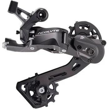 microSHIFT Acolyte SpringLock Rear Derailleur - 8 Speed, Medium Cage, SpringLock Chain Retention - Derailleurs - Bicycle Warehouse
