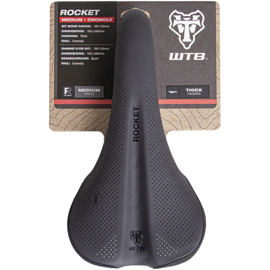 WTB Rocket Bike Seat, Chromoly Rails, Wide - Saddles - Bicycle Warehouse
