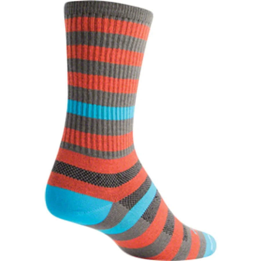 SockGuy Crew Metro Bike Socks - Orange - Socks - Bicycle Warehouse