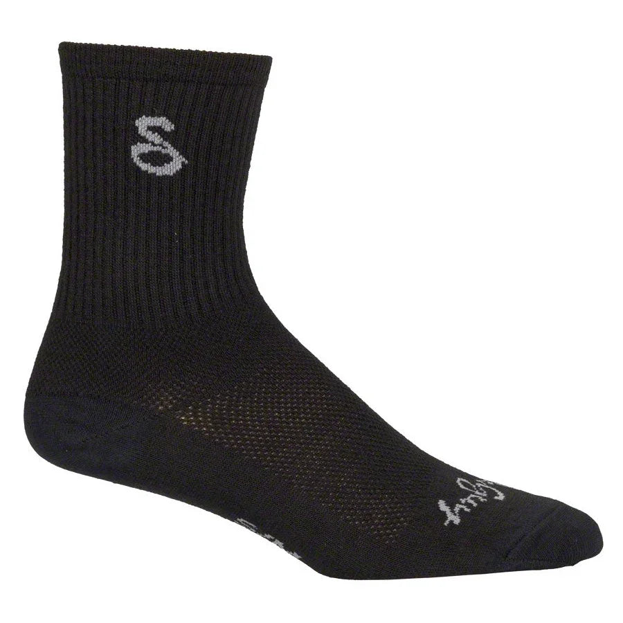 SockGuy Wool Tall Bike Socks - Black - Socks - Bicycle Warehouse