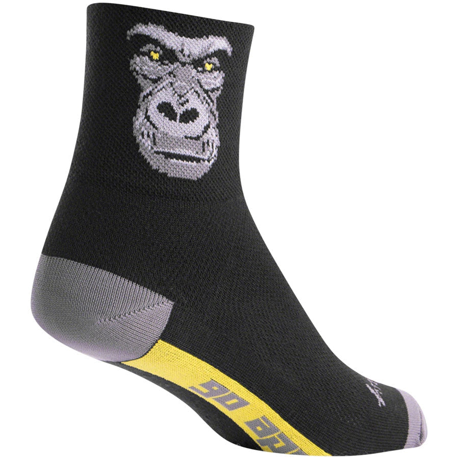 SockGuy Classic Silverback Bike Socks - Black - Socks - Bicycle Warehouse