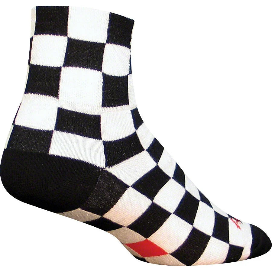 SockGuy Classic Ridgemont Bike Socks - Black/White - Socks - Bicycle Warehouse