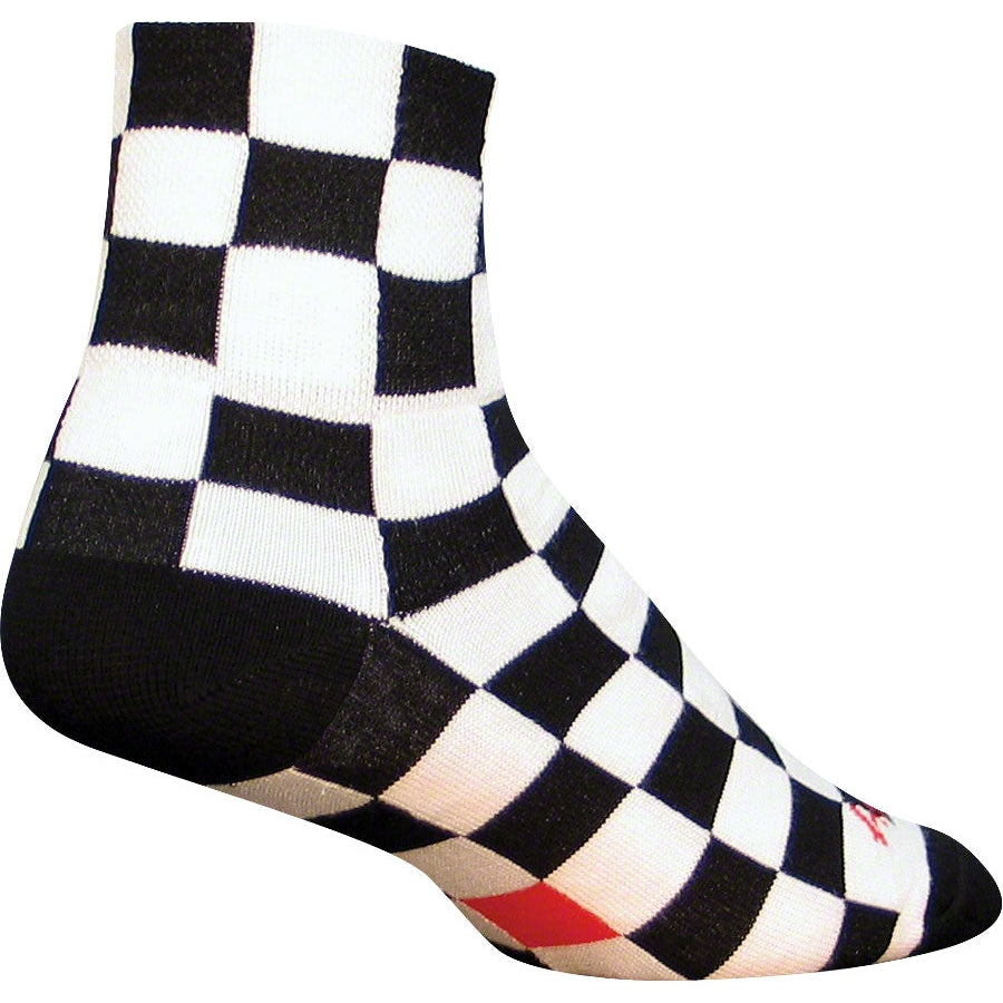 SockGuy Classic Ridgemont Bike Socks - Black/White - Socks - Bicycle Warehouse