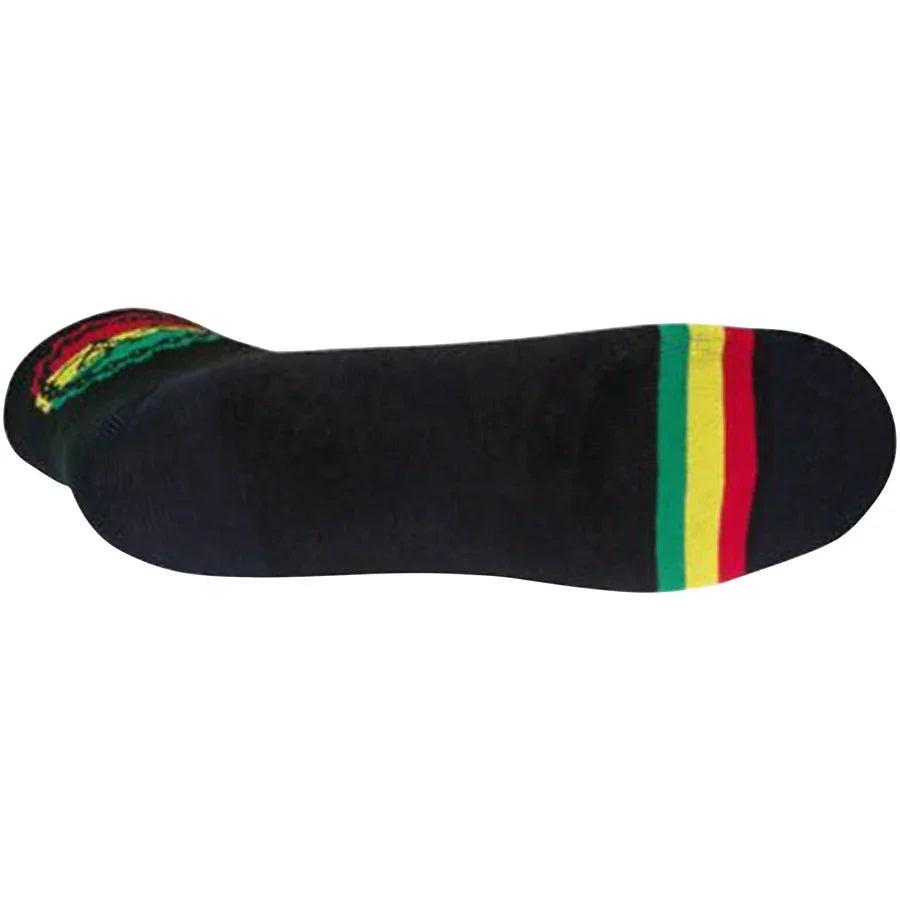 SockGuy Classic Rasta Ride Bike Socks - Black - Socks - Bicycle Warehouse