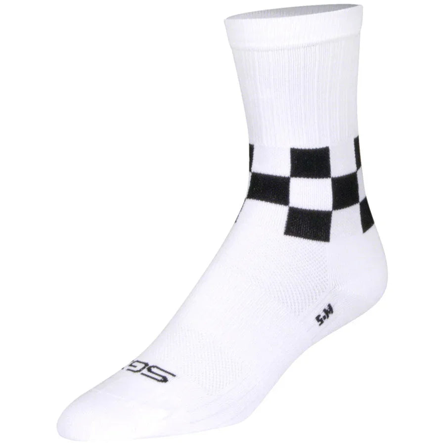 SockGuy SGX Speedway Bike Socks - White - Socks - Bicycle Warehouse