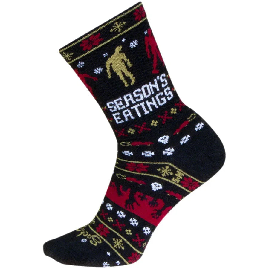 SockGuy Dead Ugly Wool Bike Socks - Black - Socks - Bicycle Warehouse