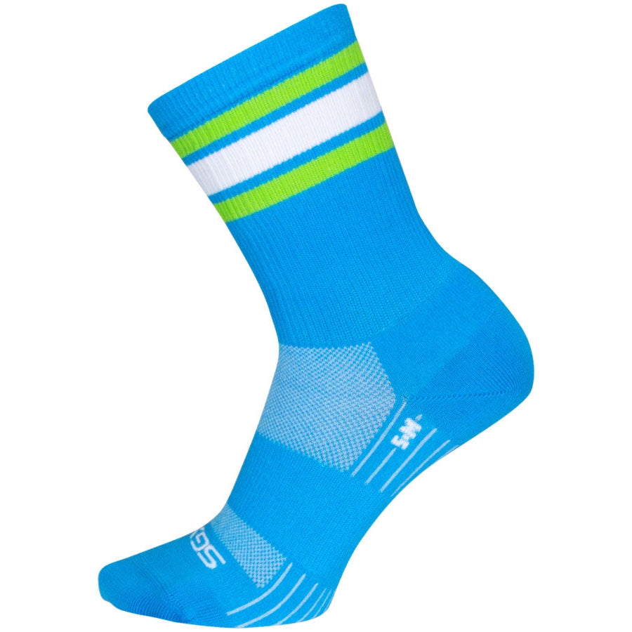 SockGuy Throwback SGX Bike Socks - Blue - Socks - Bicycle Warehouse