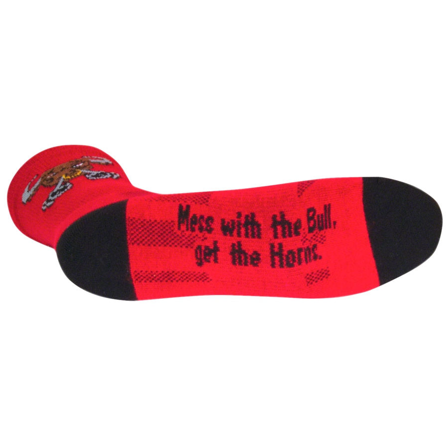 SockGuy Crew Bullish Bike Socks - Red - Socks - Bicycle Warehouse
