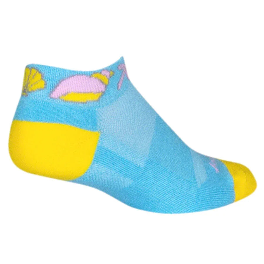SockGuy Classic Shells Bike Socks - Blue - Socks - Bicycle Warehouse