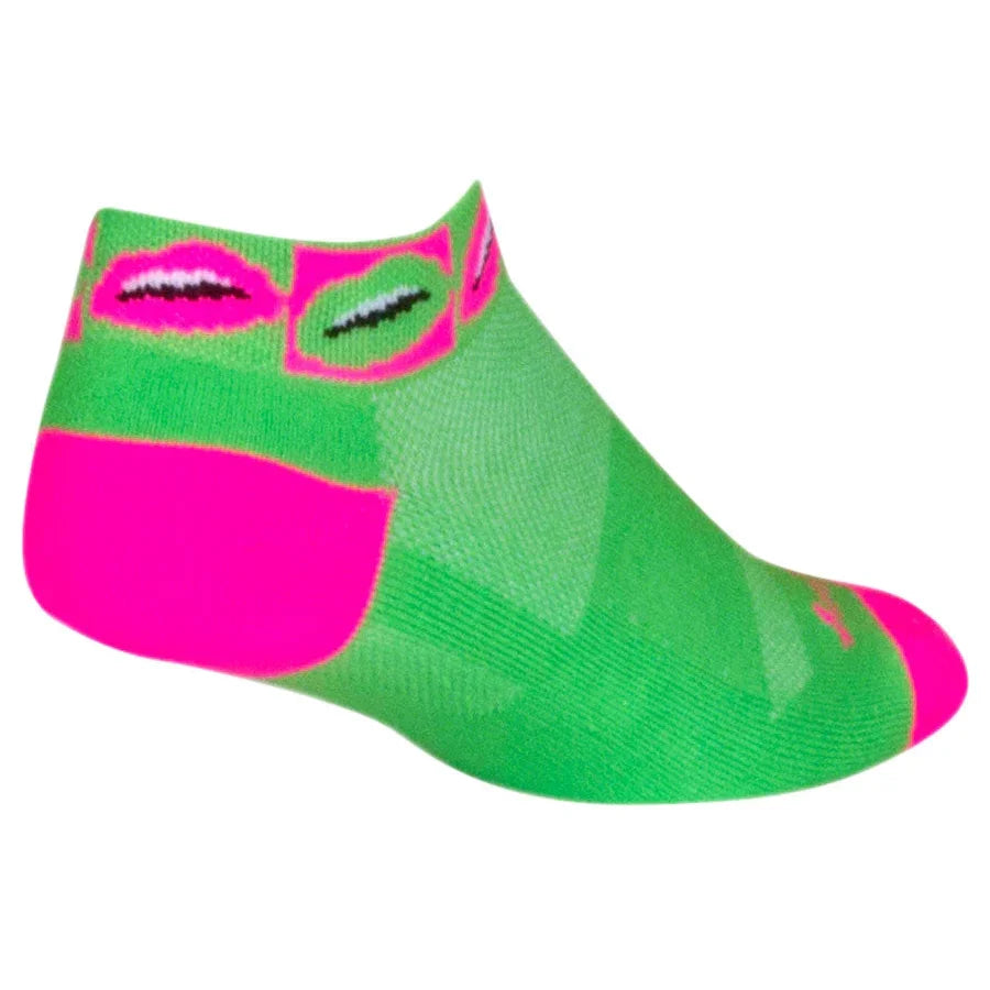 SockGuy Classic Smooch Bike Socks - Green - Socks - Bicycle Warehouse