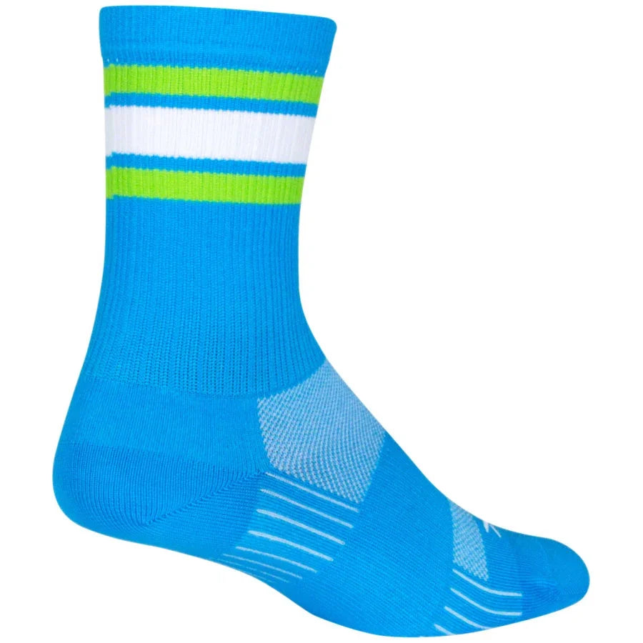 SockGuy SGX Throwback Bike Socks - Blue - Socks - Bicycle Warehouse