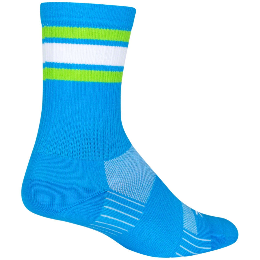 SockGuy SGX Throwback Bike Socks - Blue - Socks - Bicycle Warehouse