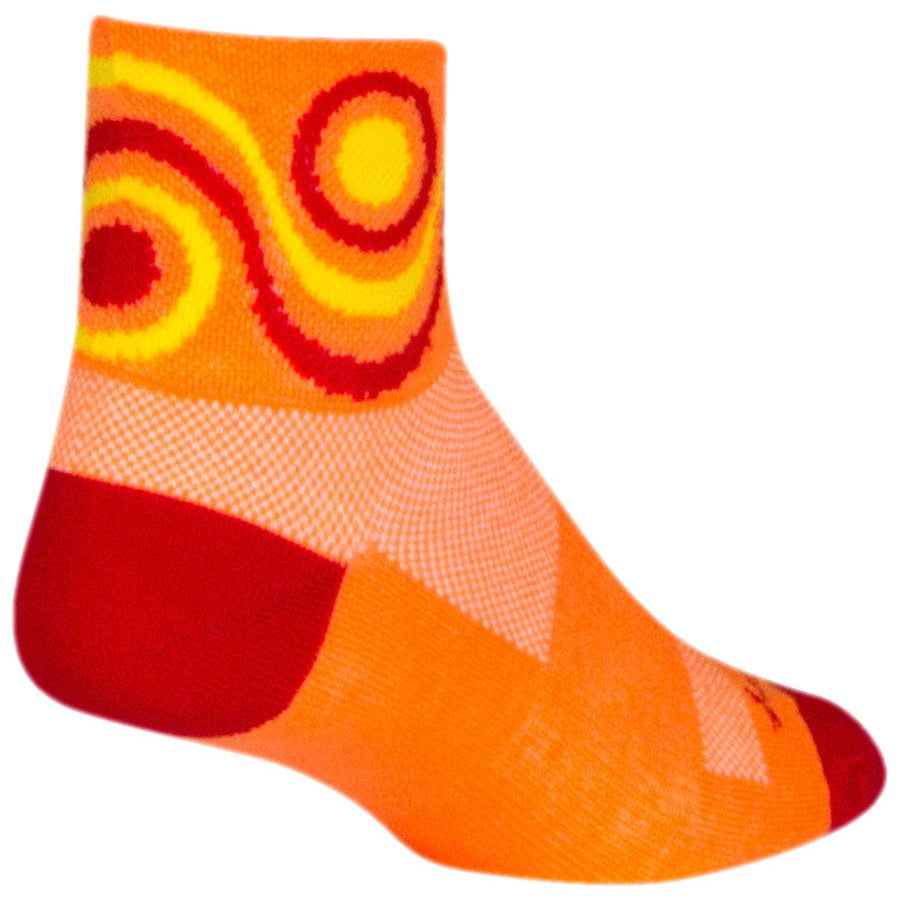 SockGuy Classic Flow Bike Socks - Orange - Socks - Bicycle Warehouse