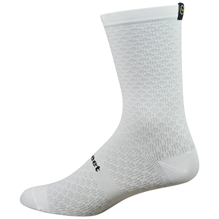 DeFeet Evo Mont Ventoux Bike Socks - White - Socks - Bicycle Warehouse