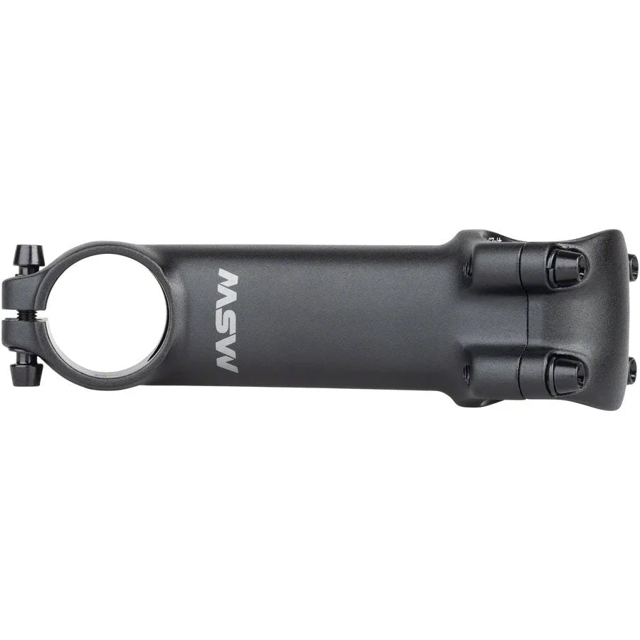 MSW 25 Bike Stem - 31.8 Clamp, +/-25, 1-1/8", Aluminum, Black - Stems - Bicycle Warehouse