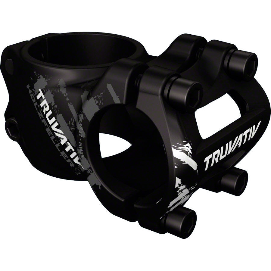 TruVativ Holzfeller Bike Stem - 31.8 Clamp, +/-0, 1 1/8", Aluminum, Black - Stems - Bicycle Warehouse