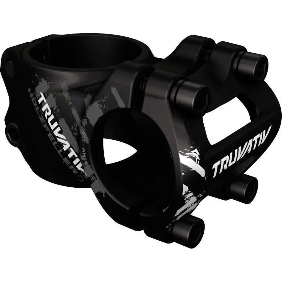 TruVativ Holzfeller Bike Stem - 31.8 Clamp, +/-0, 1 1/8", Aluminum, Black - Stems - Bicycle Warehouse