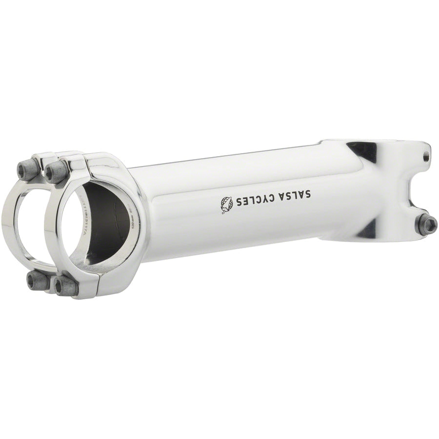Salsa Guide Bike Stem - 31.8 clamp, +/-6, 1 1/8", Aluminum, Silver - Stems - Bicycle Warehouse